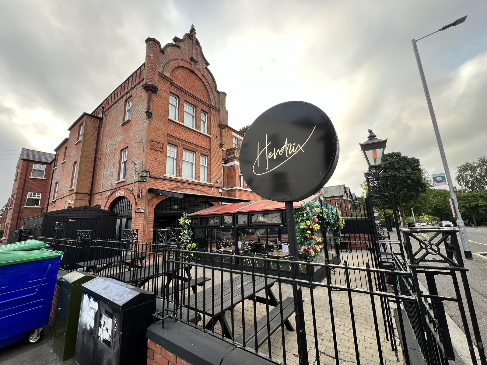 Interior of Hendrix Restaurant, Belfast, protected by GDC Fire & Security